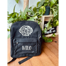 Load image into Gallery viewer, Custom Unisex Pet Face Backpack (Black)

