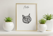 Load image into Gallery viewer, Custom Pet Ilustration Digital File | Head

